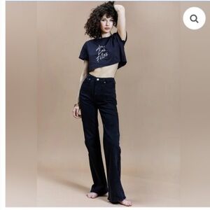 avec les filles it girl flare leg jeans